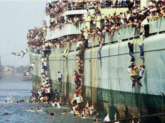 Sauvetage de migrants naufragés